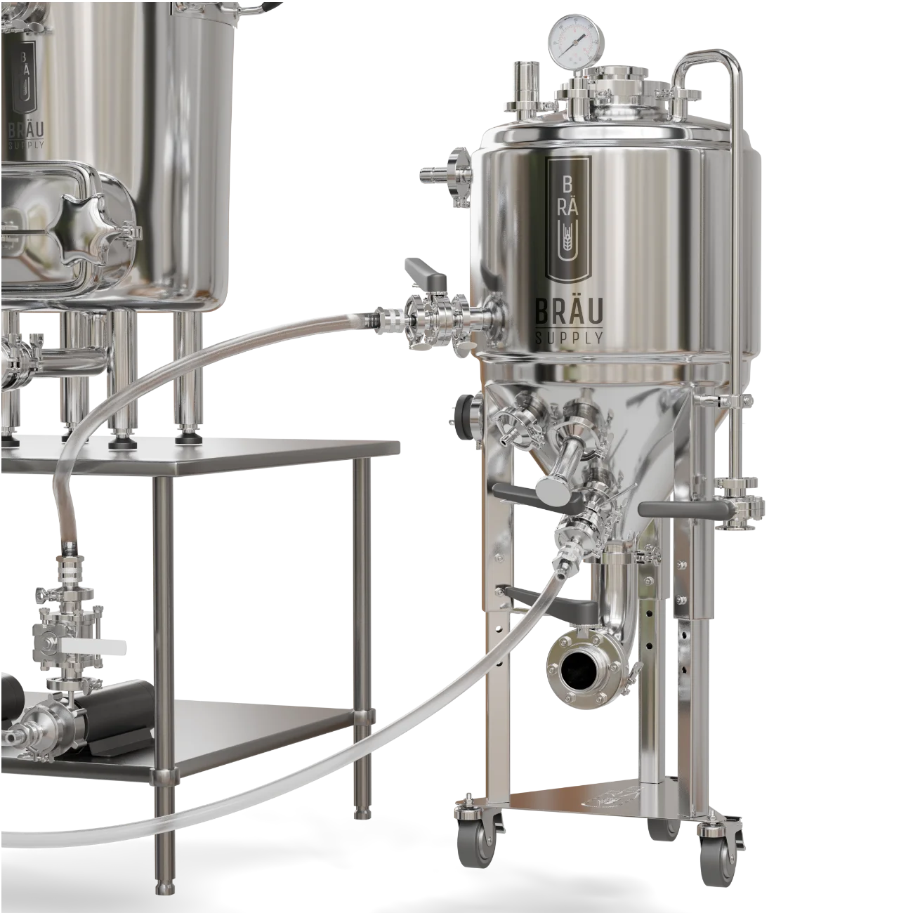 BRÄUPRO 5G 120V – ALL-IN-ONE ELECTRIC BREWING SYSTEM WITH 8 GAL UNITANK