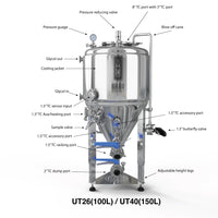 Unitank  3-5BBL Jacketed Conical Fermenter
