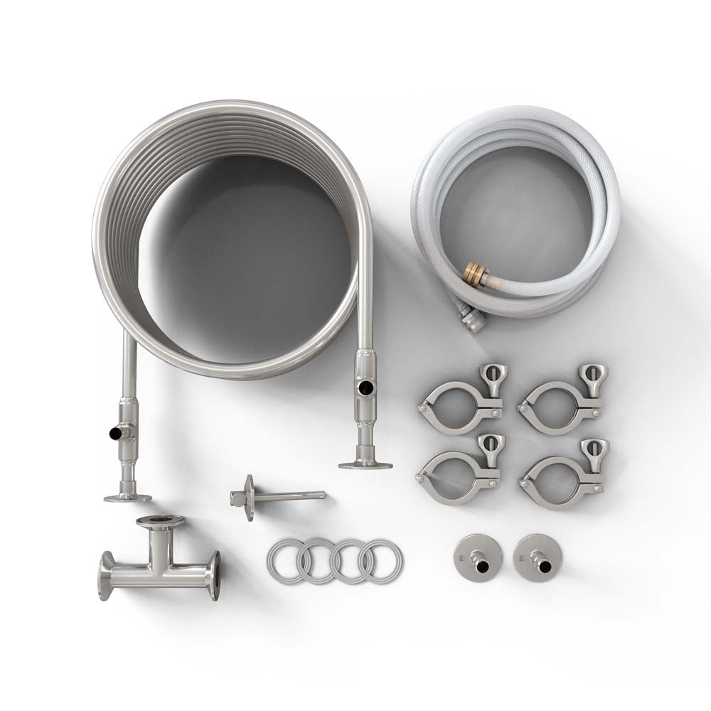 Refroidisseur de moût à contre-courant à serpentin 1/2" x 3/4"